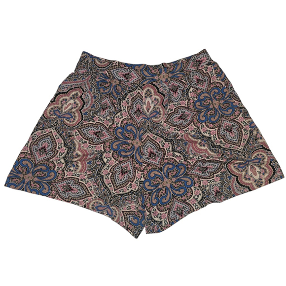 VTG Women's ASOS Shorts Size 16 Multi-color Curve Pleated - Picture 1 of 6